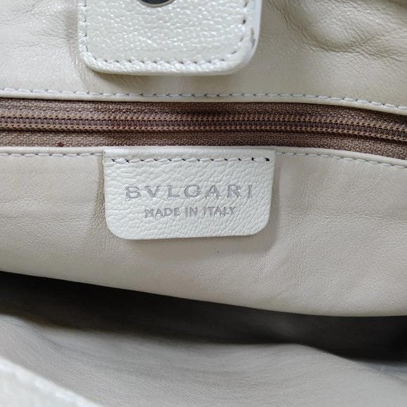 Bvlgari Hand Bag White Leather 1263677 - Picture 7 of 9